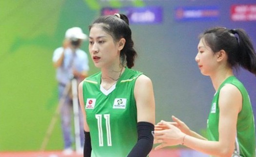 Hoa khôi bóng chuyền Việt Nam thể hiện đẳng cấp, giúp đội nhà thắng thuyết phục tại giải VĐQG