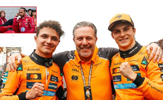 Kết quả Grand Prix Trung Quốc 2025: McLaren áp đảo, Hamilton ngoài top 5