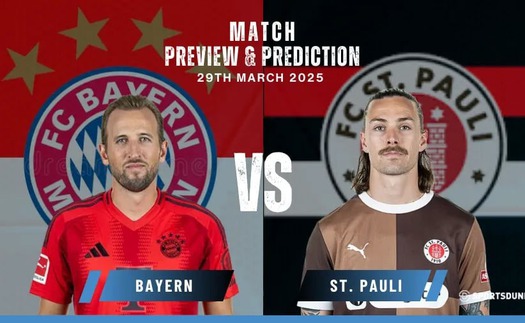 Nhận định, soi tỷ lệ Bayern Munich vs St Pauli 21h30 hôm nay ngày 29/3, vòng 27 Bundesliga