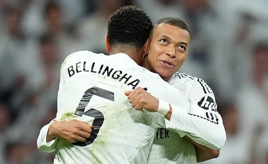 Mbappe tỏa sáng, Real Madrid ngược dòng ngoạn mục, phả hơi nóng vào gáy Barcelona