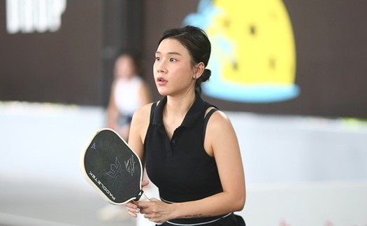 Hot girl là hôn thê của tay vợt số 2 Việt Nam khoe nhan sắc ấn tượng trên sân pickleball