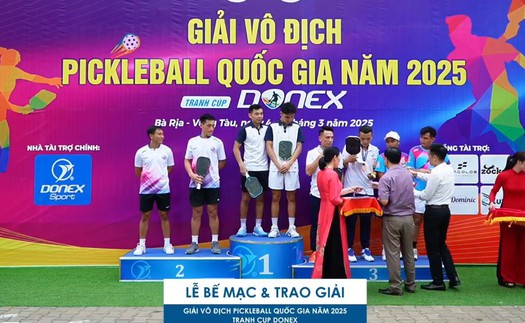 Lý Hoàng Nam vô địch pickleball quốc gia sau khi thắng nhà vô địch châu Á