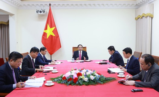 Thủ tướng Chính phủ Phạm Minh Chính điện đàm với Thủ tướng New Zealand Christopher Luxon
