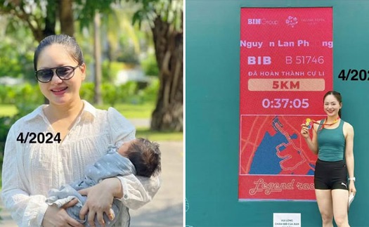 Ngọc nữ màn ảnh Việt gây ấn tượng ở lần đầu chạy giải, được khen ngợi vì nhanh lấy lại dáng sau sinh
