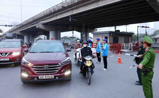 Hà Nội: Phân luồng giao thông phục vụ các đoàn khách quốc tế sang thăm và làm việc tại Việt Nam