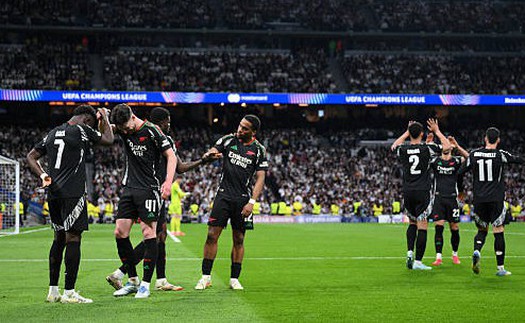 Thắng Real Madrid cả 2 lượt, Arsenal lần đầu vào bán kết cúp C1 sau 16 năm