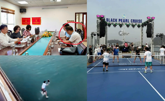 Quảng Ninh: Xử phạt chủ tàu cho du khách đánh Pickleball trên boong