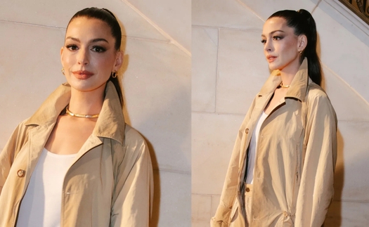 Nhan sắc U50 của Anne Hathaway khiến công chúng ngỡ ngàng