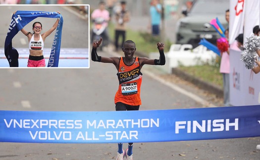Kết quả Volvo All-Star: Chân chạy Kenya lập kỷ lục VnExpress Marathon, Hồng Lệ phá sâu PR