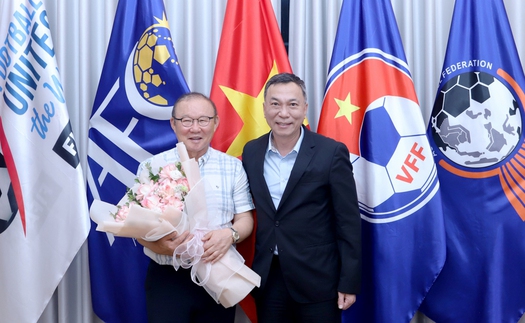 Lãnh đạo VFF tiếp đoàn đại biểu KFA và Hiệp hội Bóng đá Sinh viên Hàn Quốc