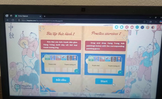 'Phục hồi' tranh Hàng Trống bằng triển lãm và sách điện tử tương tác