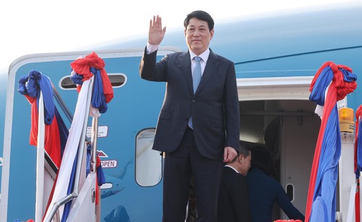 Chủ tịch nước Lương Cường kết thúc tốt đẹp chuyến thăm cấp Nhà nước tới Lào