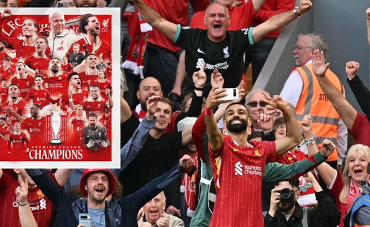 Liverpool đại thắng Tottenham 5-1, chính thức vô địch Ngoại hạng Anh sớm 4 vòng đấu