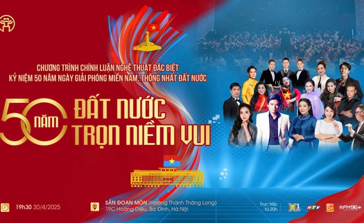 "50 năm đất nước trọn niềm vui": Từ "trái tim" Hà Nội hướng về miền Nam