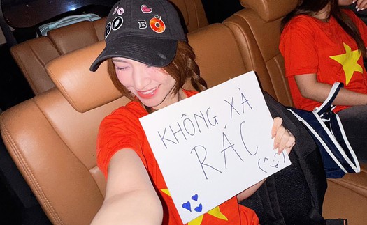 Hoà Minzy cùng các nghệ sĩ Việt kêu gọi không xả rác khi xem diễu binh, diễu hành 30/4
