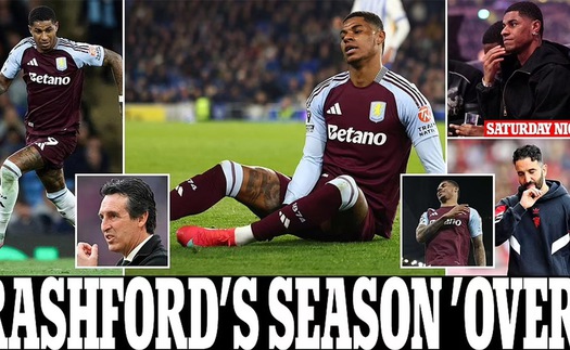 Rashford nghỉ hết mùa, sẽ tạm biệt Aston Villa nhưng tương lai với MU vẫn bất định