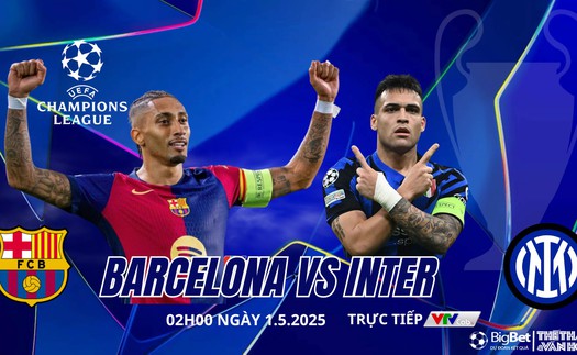 Nhận định, soi tỷ lệ Barcelona vs Inter Milan 02h00 ngày 1/5, Champions League