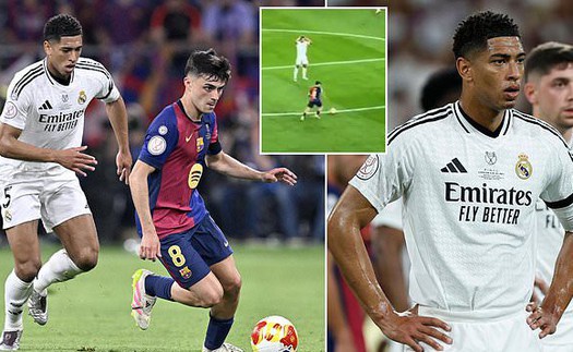 Jude Bellingham bị CĐV Real quay lưng vì có hành động 'không thể chấp nhận' trong bàn mở tỷ số của Barca