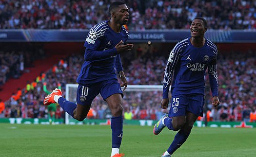 Dembele ghi bàn duy nhất, PSG đánh bại Arsenal ngay tại Emirates