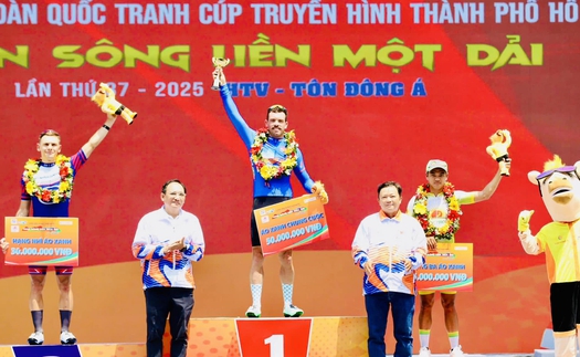 Kết thúc Cúp Truyền hình TP.HCM 2025, cua-rơ New Zealand nước rút ngoạn mục để lập kỷ lục đặc biệt