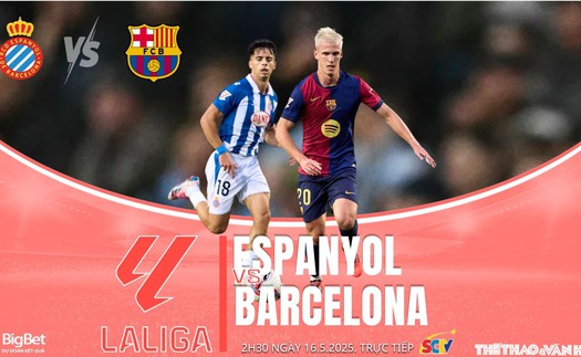 Nhận định, soi tỷ lệ Espanyol vs Barcelona 2h30 ngày 16/5, giải La Liga