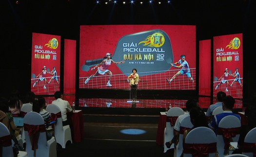 Giải Pickleball Đài Hà Nội 2025 thu hút 600 tay vợt tham gia 