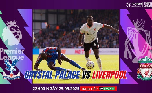 Nhận định, soi tỷ lệ Liverpool vs Crystal Palace 22h hôm nay ngày 25/5, Ngoại hạng Anh vòng 38