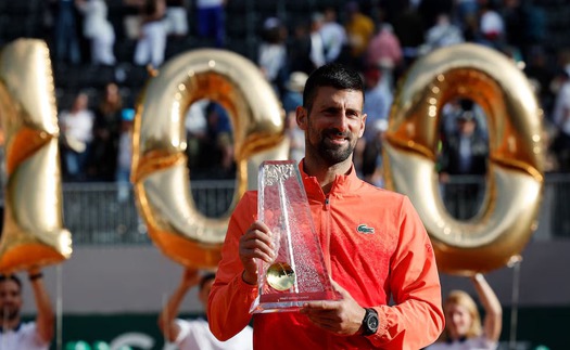 Novak Djokovic đạt mốc 100 danh hiệu: Cú hích cực lớn cho Roland Garros