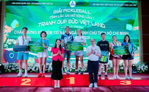 Đắc Tiến giành ngôi Á Quân giải Pickleball Lào Cai mở rộng 2025