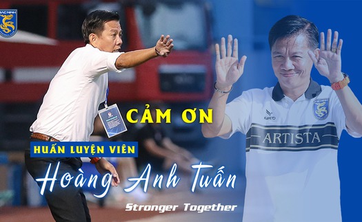 Đội bóng của cố vấn Park Hang Seo chia tay HLV Hoàng Anh Tuấn