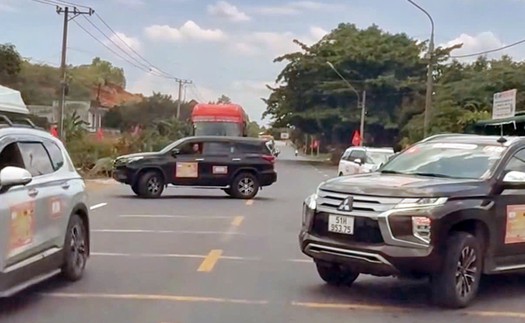 Xử lý vụ tự ý chặn đường để "đoàn xe doanh nhân qua đường"