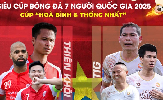 Siêu cúp bóng đá 7 người Quốc gia 2025 chính thức khởi tranh