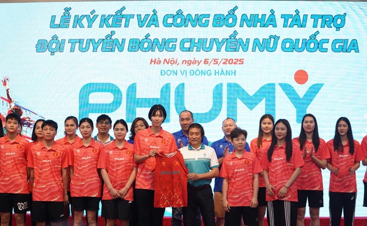Đội tuyển bóng chuyền nữ Việt Nam có nhà tài trợ đồng hành