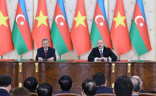 Toàn văn tuyên bố chung về việc thiết lập quan hệ Đối tác Chiến lược giữa Việt Nam - Azerbaijan