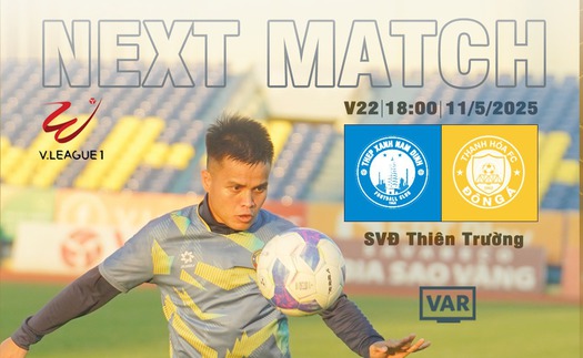 Link xem trực tiếp bóng đá Nam Định vs Thanh Hóa, 18h00 ngày 11/5, vòng 22 V-League