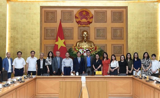 Phó Thủ tướng Bùi Thanh Sơn tiếp chuyên gia, nhà khoa học Tổ chức Khoa học và Chuyên gia Việt Nam toàn cầu