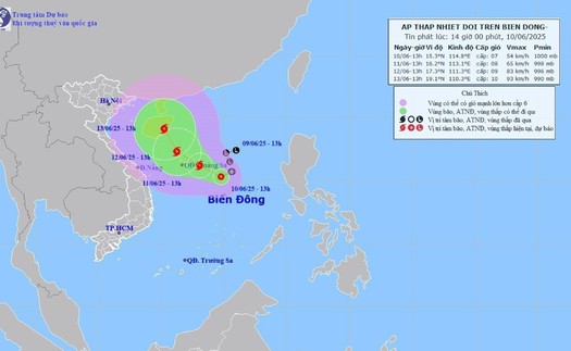 Các tỉnh, thành phố từ Quảng Ninh đến Khánh Hoà chủ động ứng phó với áp thấp nhiệt đới