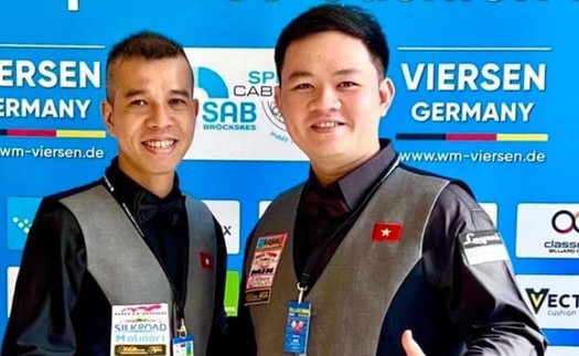 Hai tay cơ hay nhất Việt Nam vào vòng loại trực tiếp World Cup billiards Ankara 2025