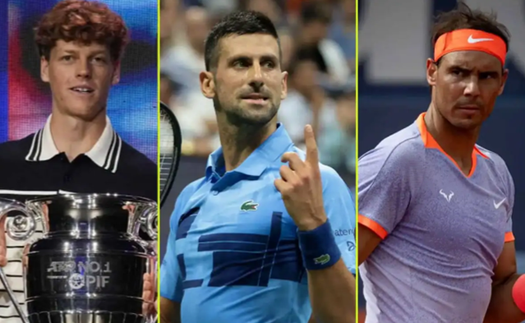 Jannik Sinner vượt qua hai đàn anh huyền thoại Djokovic và Nadal, lập thành tích đặc biệt trong lịch sử quần vợt