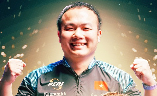 Cơ thủ Nguyễn Anh Tuấn vô địch Peri Tribute Cup 2025 sau khi đánh bại đối thủ Philippines