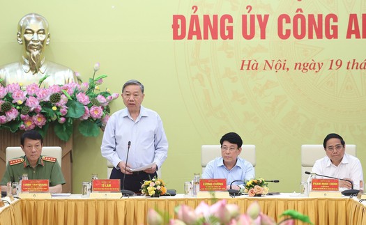 Tổng Bí thư Tô Lâm dự Hội nghị Đảng ủy Công an Trung ương