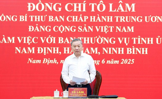Tổng Bí thư Tô Lâm: Kiến tạo một không gian phát triển hiện đại và năng động với Ninh Bình giữ vai trò trung tâm