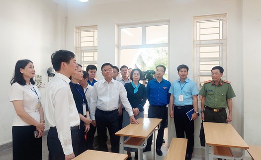 Kỳ thi tốt nghiệp THPT 2025: Phó Thủ tướng Lê Thành Long kiểm tra tại Quảng Ninh