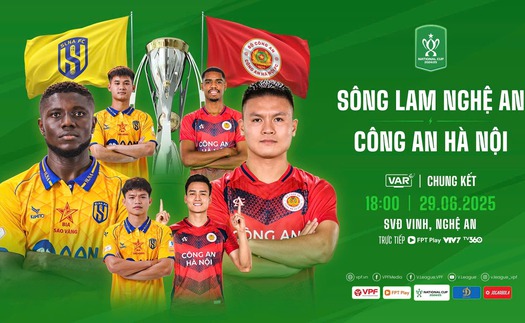 Link xem trực tiếp bóng đá SLNA vs CAHN 18h00 hôm nay, chung kết Cúp quốc gia