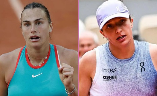 Lịch thi đấu Roland Garros hôm nay 5/6: 'Chung kết sớm' Sabalenka vs Swiatek