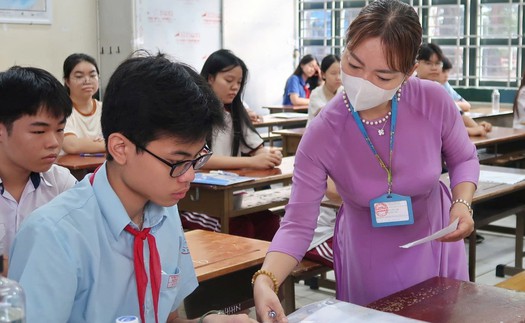 Hơn 76.000 thí sinh Thành phố Hồ Chí Minh thi lớp 10 công lập