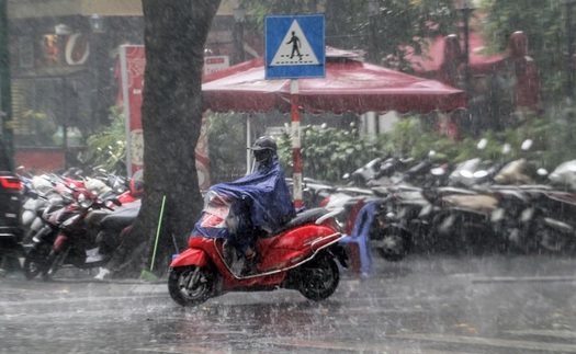 Dự báo thời tiết ngày 10/6: Các khu vực có mưa rào và dông