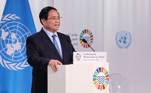 Thủ tướng Phạm Minh Chính đại diện ASEAN phát biểu tại Hội nghị đại dương của Liên hợp quốc lần thứ 3