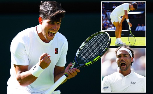Kết quả Wimbledon 2025 hôm nay: Alcaraz toát mồ hôi trước lão tướng đồng hương Sinner