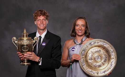 Sinner và Swiatek gây sốt với điệu nhảy tại Wimbledon